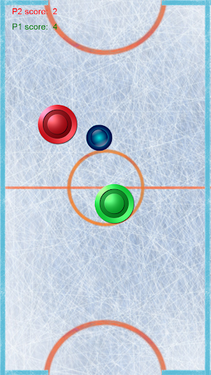 Air hockey arcade game Screenshot 1