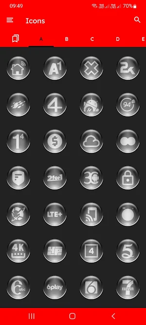 Gray Pixl Glass Icon Pack Screenshot 2