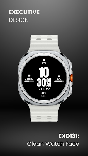 EXD131: Clean Watch Face Screenshot 2