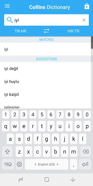 Croatian-Turkish Dictionary Screenshot 1