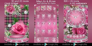 MayLily & Rose Go Keyboard theme Screenshot 3