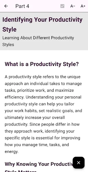 Productivity Master Class Screenshot 1