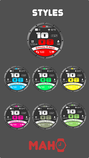 MAHO003 Wear OS Watch Face Screenshot 2