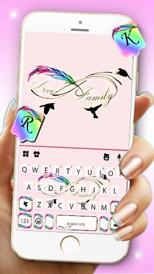 Infinity Feather Keyboard Them Screenshot 0