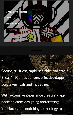 Breaknftgames Official Website Screenshot 1
