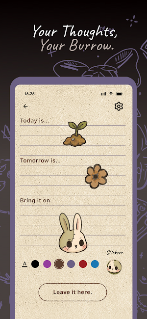 The Burrow: A Cozy Journal Screenshot 2