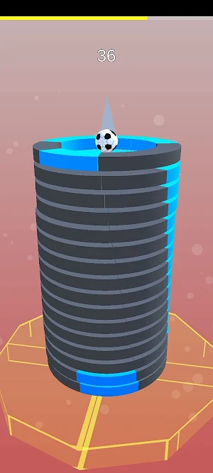 Helix stack ball hit 3d Screenshot 0