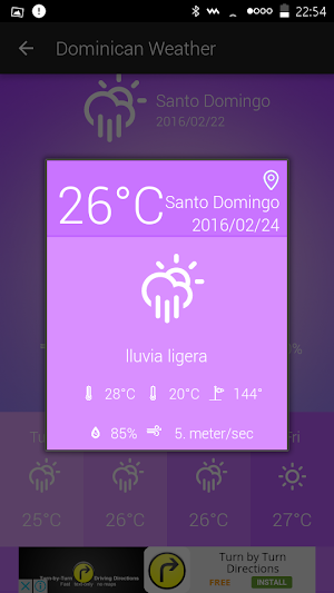 Dominican Weather Screenshot 3