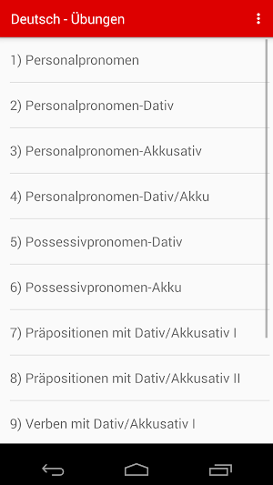 Learn German Dative Accusative Screenshot 0