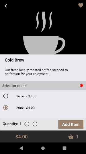406 Roasting Company Screenshot 2