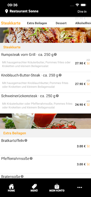 Restaurant Sonne Screenshot 2