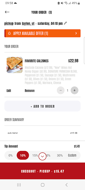 Westside Pizza Screenshot 3