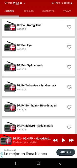 Radio online Danmark Screenshot 1