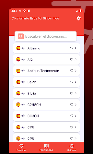 Diccionario Español Sinonimos Screenshot 1