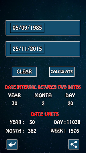 Date & Age Calculator Screenshot 1