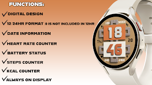 Digital Watch Face NV Screenshot 2