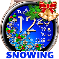Snow Christmas Golden Watch