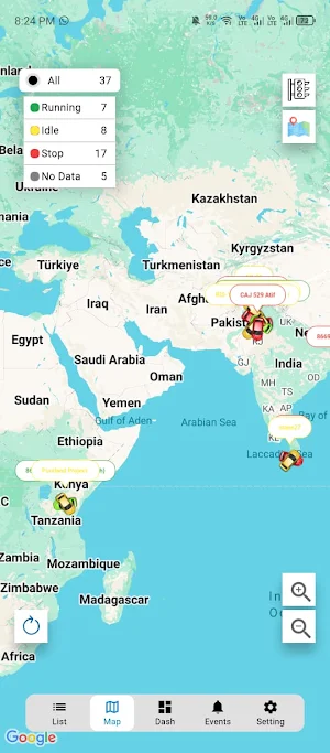 IoT Tracking App Screenshot 1