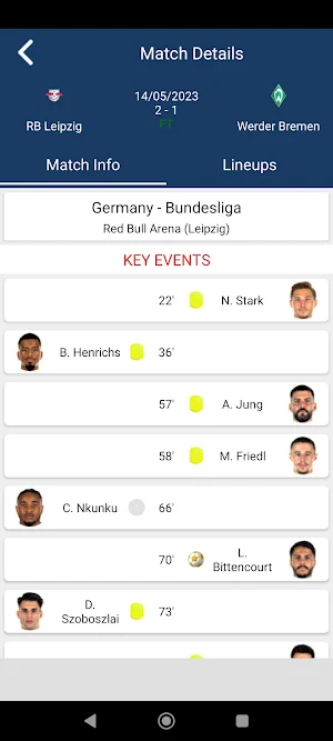 Football Scores, Statistics Screenshot 3