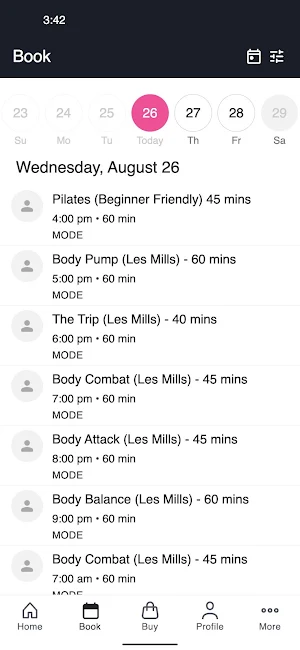 MODE Wellness Amenities Screenshot 1