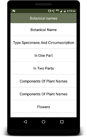 Botanical names - Offline Screenshot 1