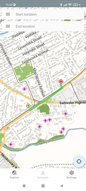 Kharkiv Ukraine Offline Map Screenshot 1