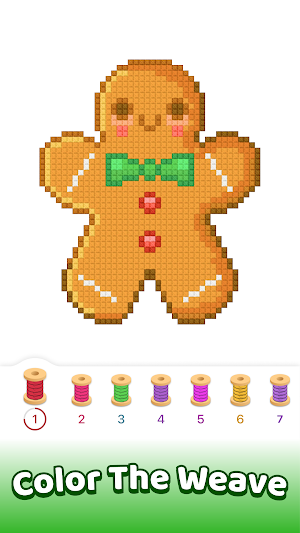 Christmas Yarn: Pixel Art Screenshot 2