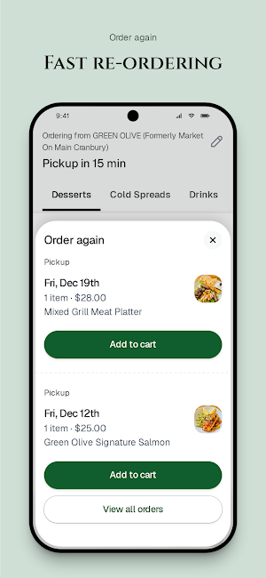 GREEN OLIVE To Go Screenshot 3