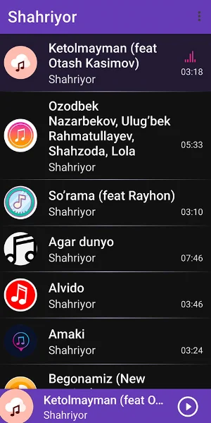 Shahriyor qo'shiqlari Screenshot 3