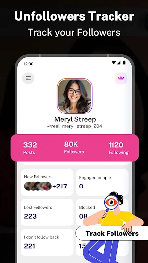 TrackMeter - Track Unfollowers Screenshot 0