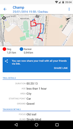 The Mantrailing App Screenshot 1