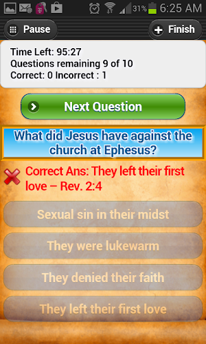 Bible Trivia Quiz Free Bible Guide, No Ads Screenshot 3