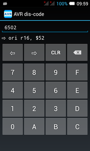 AVR dis-code Screenshot 2