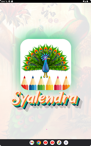 Coloring rainbow peacock Screenshot 1