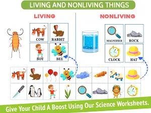 Science Learning Worksheets - Kid Super Scientist! Screenshot 1