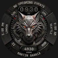 Metal Animals Watch Face 164