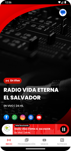 Radio Vida Eterna El Salvador Screenshot 1