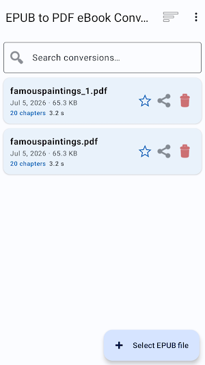 EPUB to PDF eBook Converter Screenshot 3