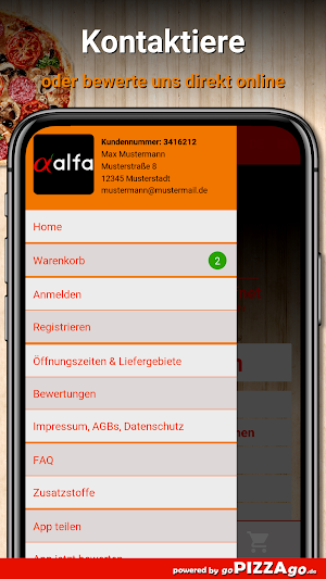 Alfa Pizza Screenshot 2