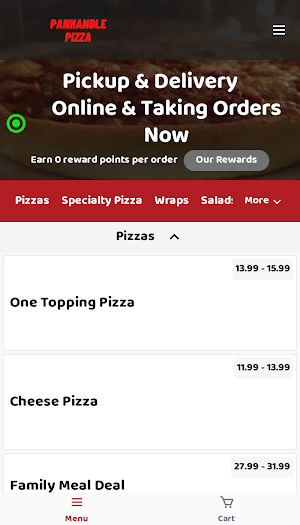 Panhandle Pizza Screenshot 1