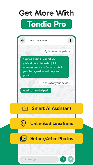 Tondio Lawn & Garden Tracking Screenshot 2