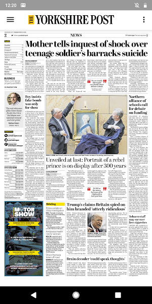 The Yorkshire Post Newspaper Screenshot 2