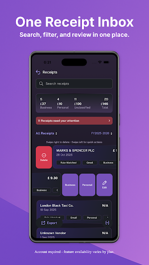 Terrapin: Receipt Intelligence Screenshot 1