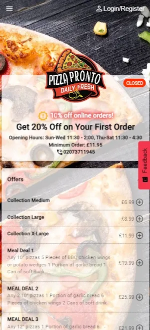 Pizza Pronto Screenshot 0