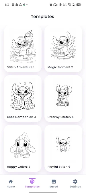 Stitch Coloring Book Screenshot 2