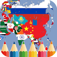coloring flag asian countries