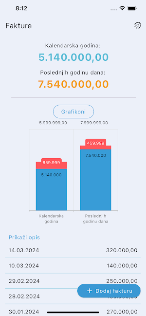 Moj Paušal Screenshot 1