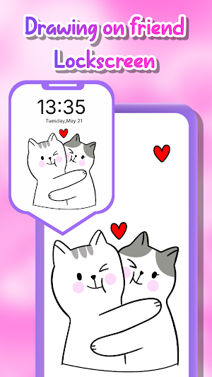 Lock Screen Drawing Wallpaper Screenshot 3