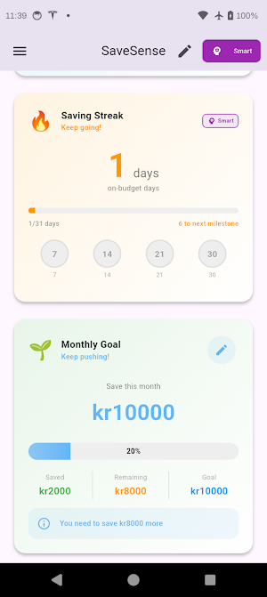 SaveSense Screenshot 1