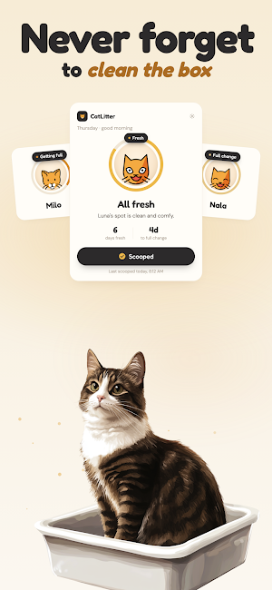 CatLitter: Litter Box Reminder Screenshot 0